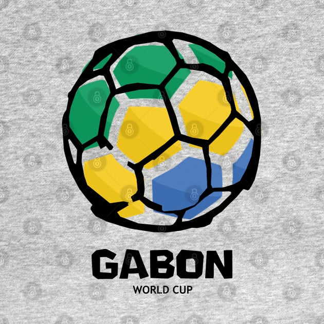 Gabon Football Country Flag by KewaleeTee